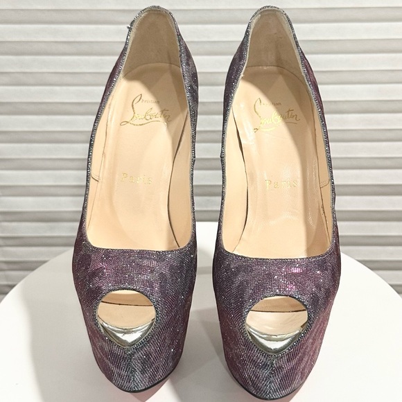 🌺 CHRISTIAN LOUBOUTIN 🌺 Daffodile Leopard Platform Heel Size: 36.5 - Picture 3 of 11